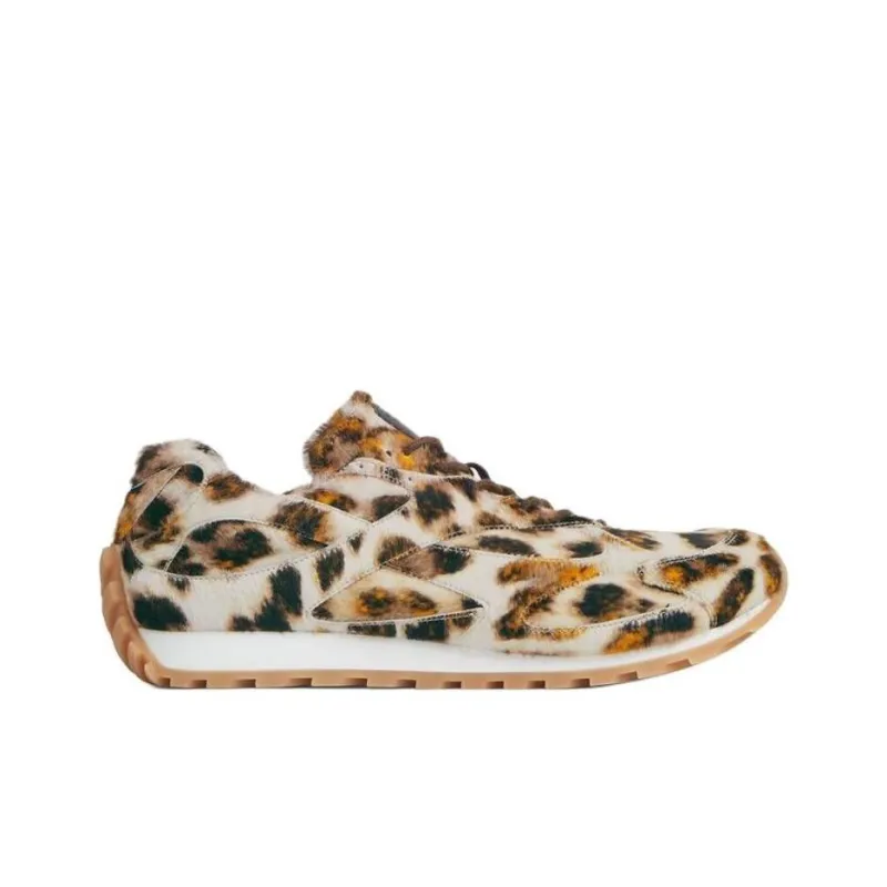 Bottega Veneta Orbit Low Top Casual Shoes Men's Leopard Print-1