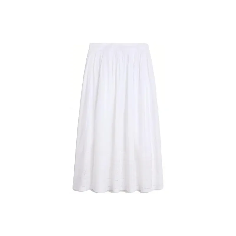 CELINE Casual Long Skirts Women's White-1