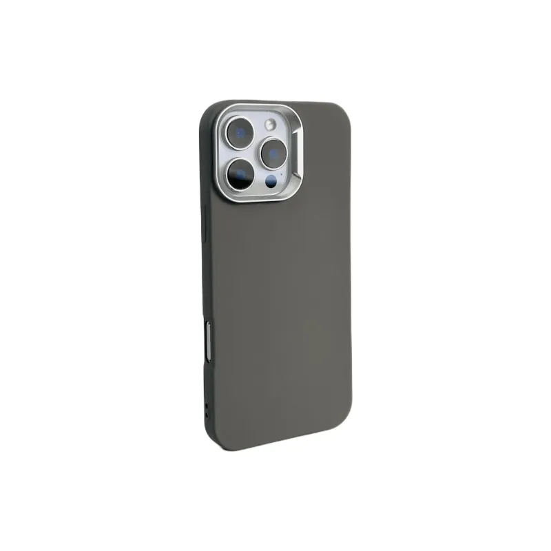 Wei Xin Acrylic Material Solid Color Silver Frame Phone Cases Compatible With IPhone 16/15 Pro Max/Apple 13/14 Pro/Max-1