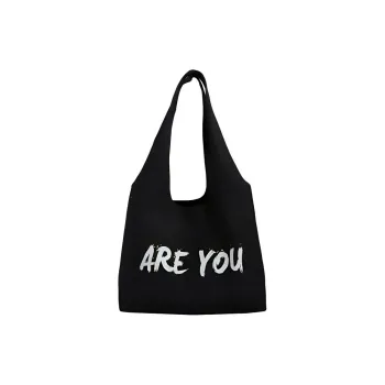 Morellybear Canvas Handbag Shoulder Bag Regular Women's Black/Green/Ecru/Khaki/Purple