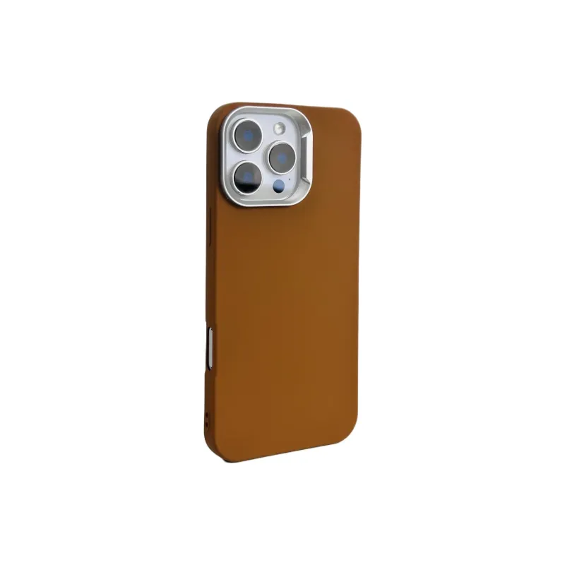 Wei Xin Acrylic Material Solid Color Silver Frame Phone Cases Compatible With IPhone 16/15 Pro Max/Apple 13/14 Pro/Max-8