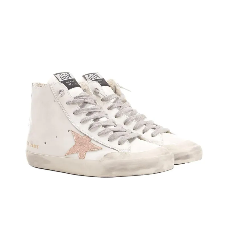 Golden Goose Francy High Top Skateboard Shoes Women's White-2