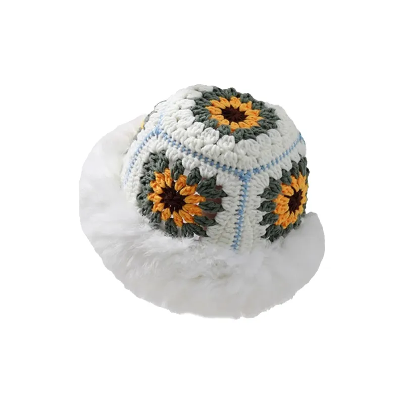 AAJF Rabbit Fur Blend Bucket Hats Unisex-5