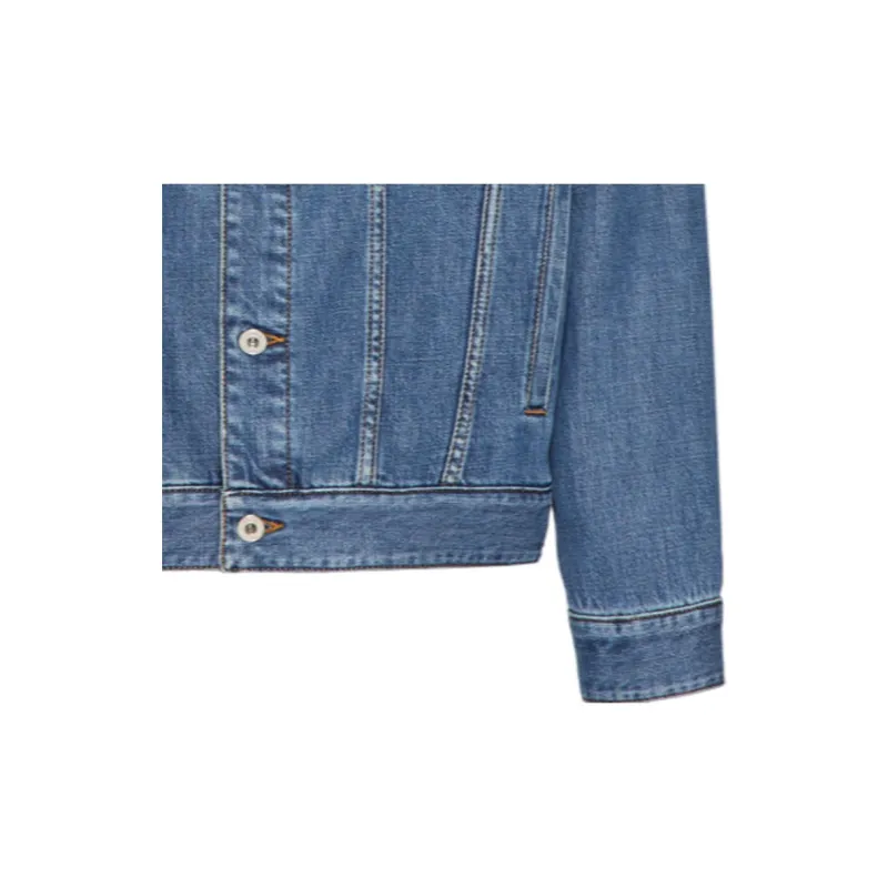 Valentino Buttoned Twill Denim Jacket-6