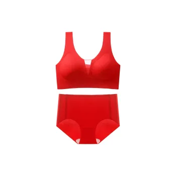 Herbal Primer Underwear Set Women's Red