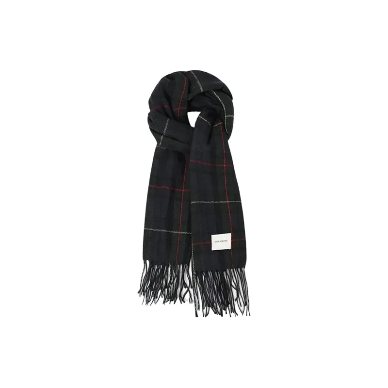 PLAN IN Knit Scarves Unisex-9