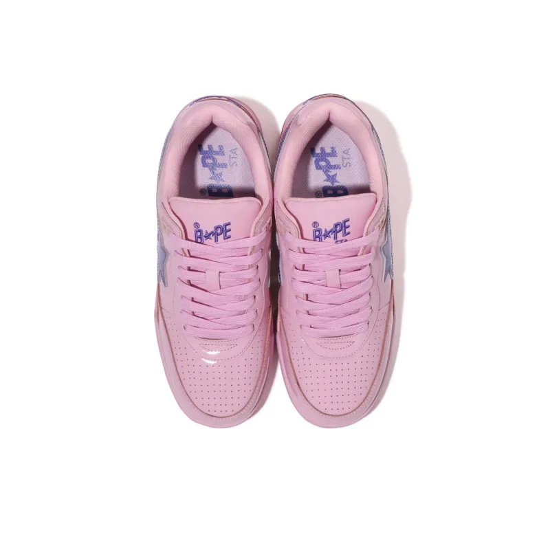 Cactus Jack X Don Toliver x A BATHING APE Road STA M2 Low Top Skateboard Shoes Men's Pink-2