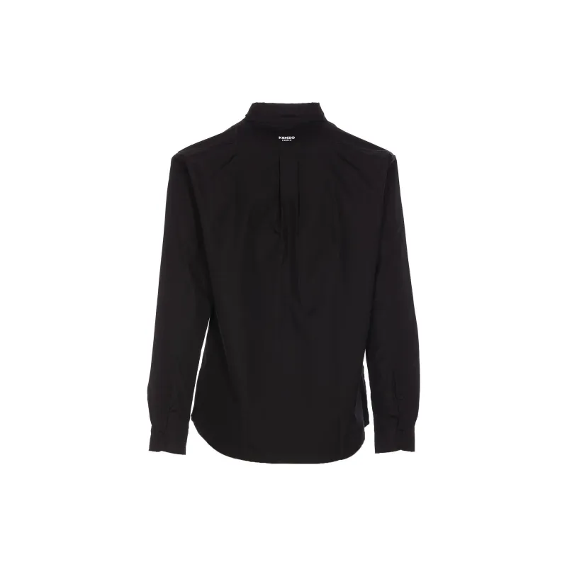 KENZO Floral Embroidered Long Sleeved Shirt-1