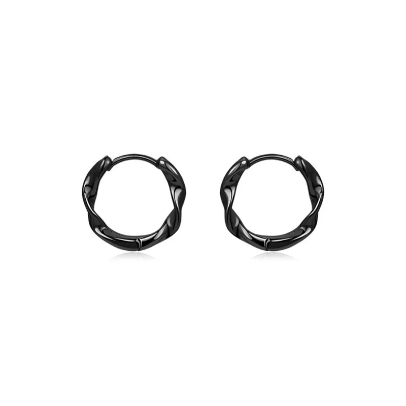 JOLLY NOTE Sterling Silver Earrings Unisex Good Luck-3