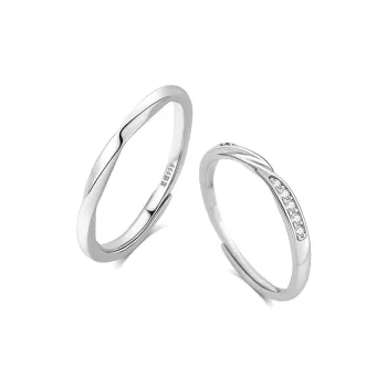 BLANK IN BLANK Sterling Silver Rings Unisex Girlfriend's Birthday Anniversary