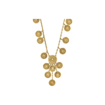 SAINT LAURENT Metal Necklaces Unisex Gold