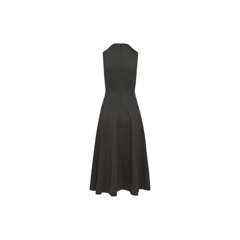 ARITZIA Wilfred Ruth Ponte Dress Sleeveless Dress Women's Heather Charcoal/Stone Phoebe Zhennan Charcoal-1