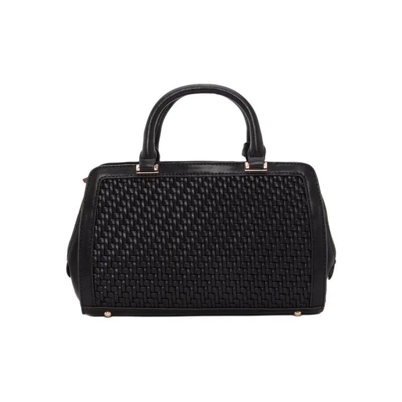 GUESS Artificial Leather Handbag Medium Size Women's Black-2