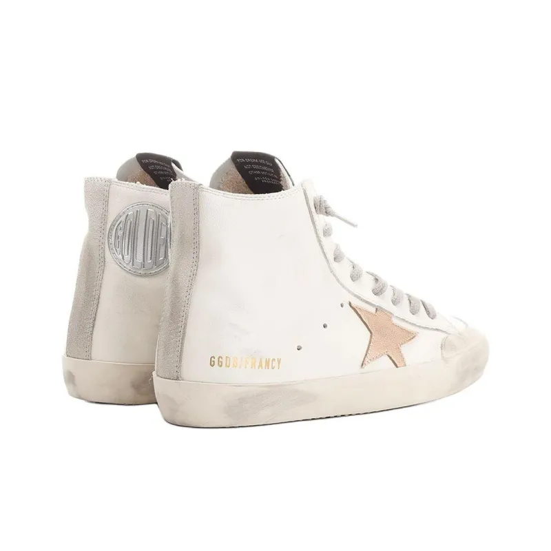 Golden Goose Francy High Top Skateboard Shoes Women's White-3
