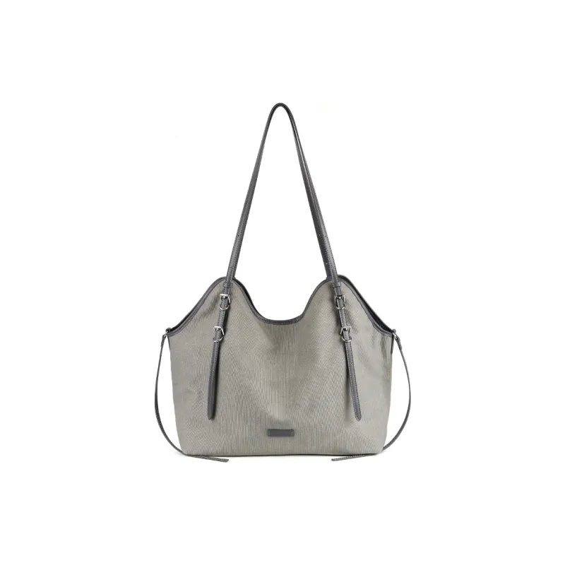 YOCAMU Canvas Canvas Shoulder Bag Large Size Women's Green/Gray Blue-4