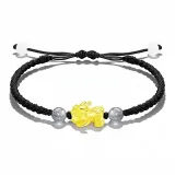 Chinese Auspicious Animal Fortune Bead Bracelet[Black]