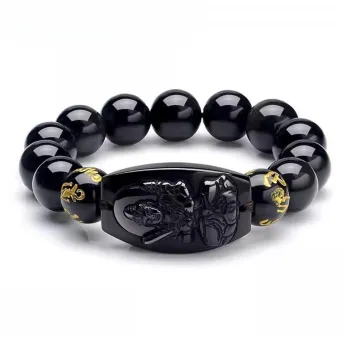 HOLLY RYAN Imitation Obsidian Bracelets Men's