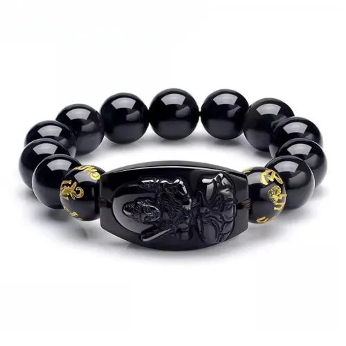 HOLLY RYAN Imitation Obsidian Bracelets Men's