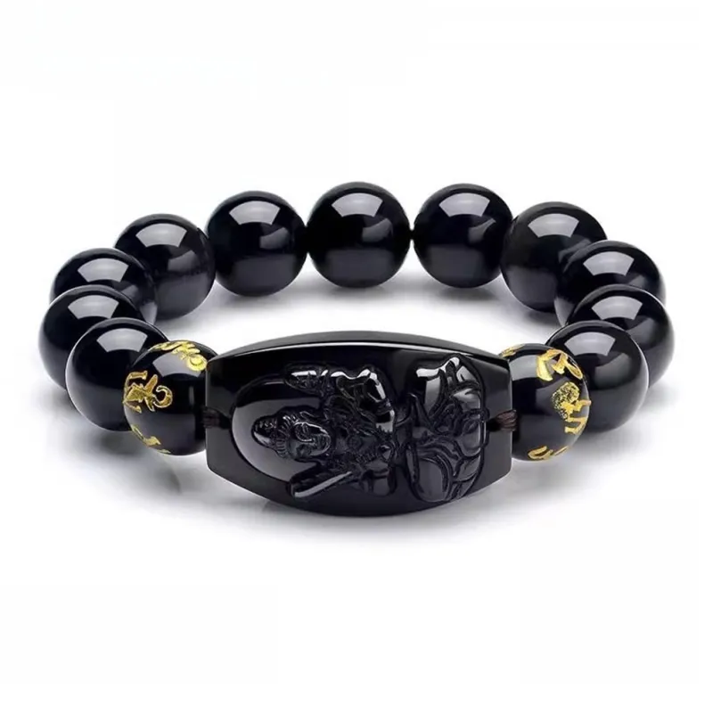 HOLLY RYAN Imitation Obsidian Bracelets Men's-0