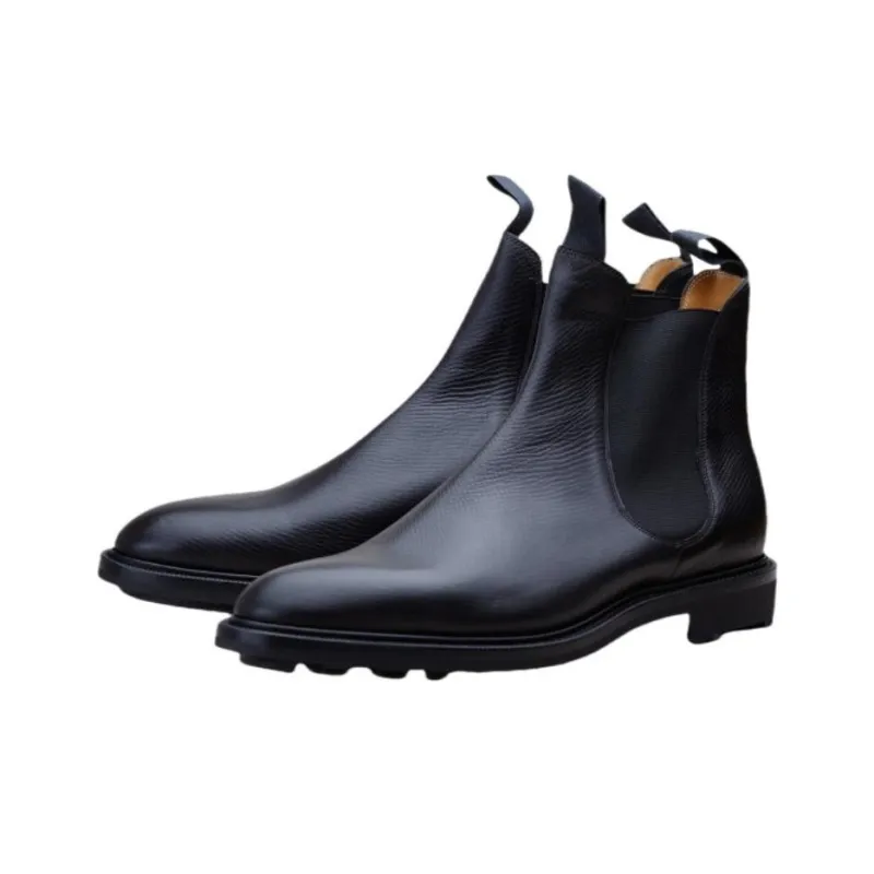 Edward Green Newmarket Short Chelsea Boots Men's Black-3