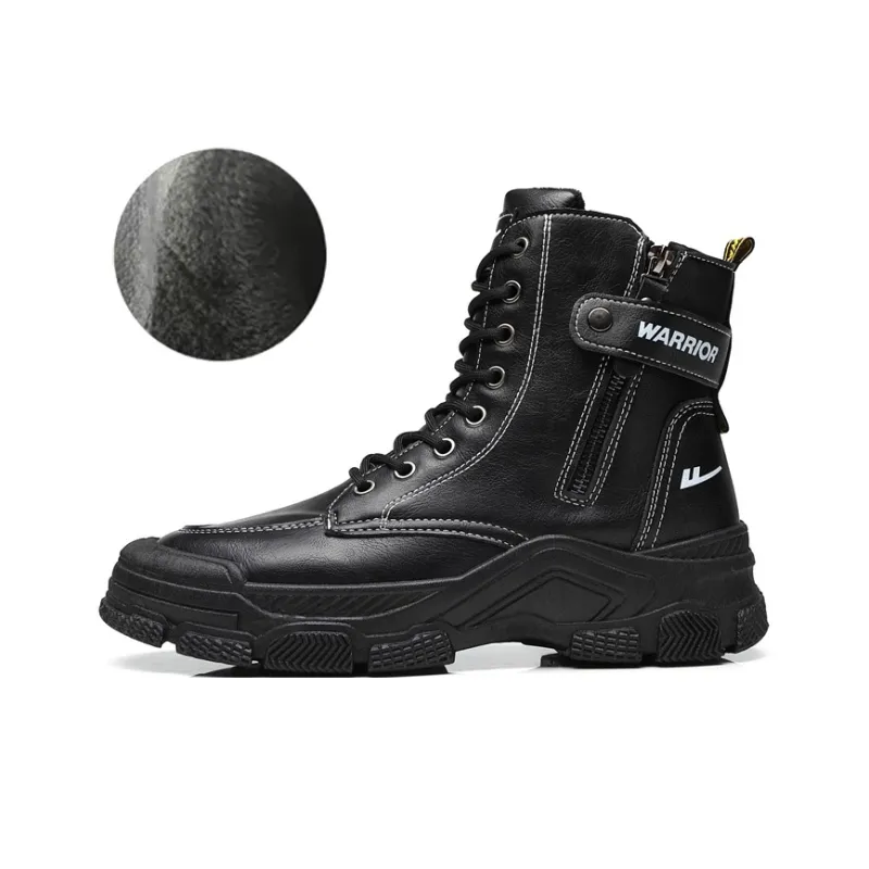 Warrior Short Martin Boot Men's Black-1