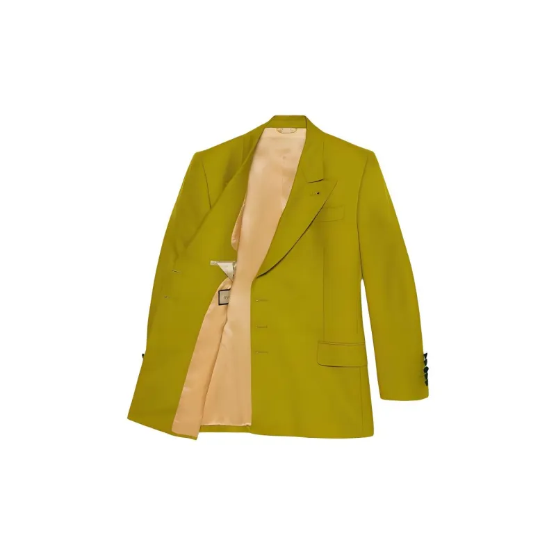 GUCCI SS22 Business Suits Coats Men's Yellow Green-1