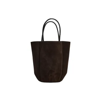 ZARA Cow Leather Bucket Bags Handbags Mini Women's Umber