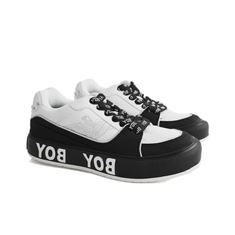 Boy London Low Top Skateboard Shoes Unisex White-3
