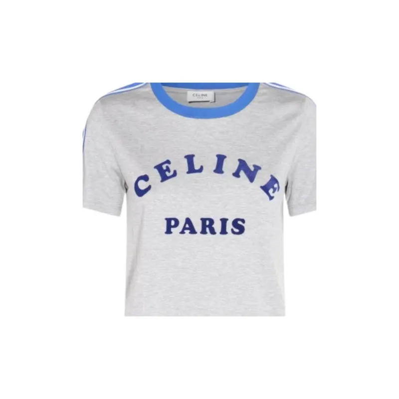 CELINE T Shirts Women's Light Blue-3