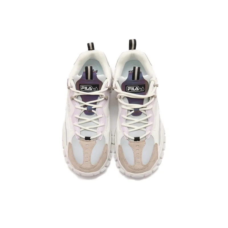 FILA Ray Tracer Tr 2 Anti-Slip Wear-Resistant Low-Top Casual Shoes Unisex White Gray-3