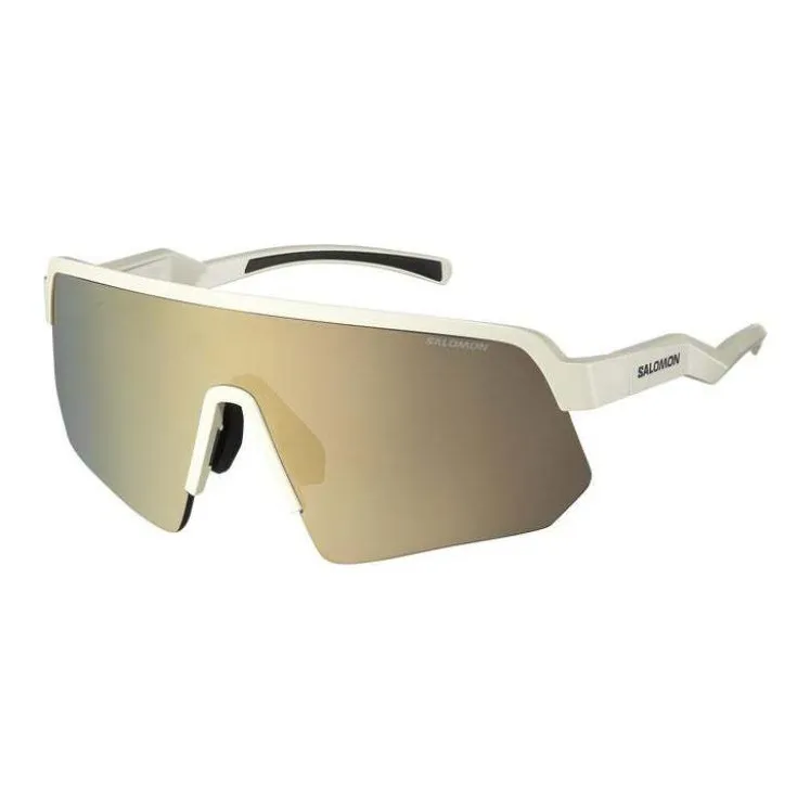 SALOMON Irregular Shape Sunglasses Men's White-0