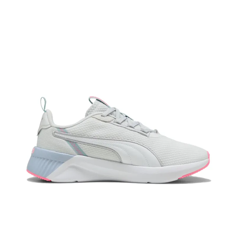 PUMA Softride Anti Slip Wear Resistant Low Top Running Shoes Women's Gray White-1