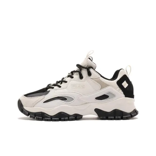 FILA Ray Tracer Tr 2 Anti-Slip Wear-Resistant Low-Top Casual Shoes Unisex White Black