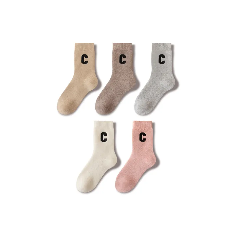 JIAZINI Mid Calf Socks Women's Combo Set-40