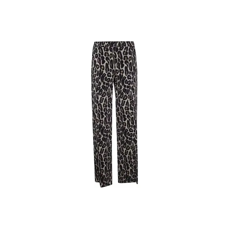 THEORY Stretch Leopard Relaxed Straight Pants-1