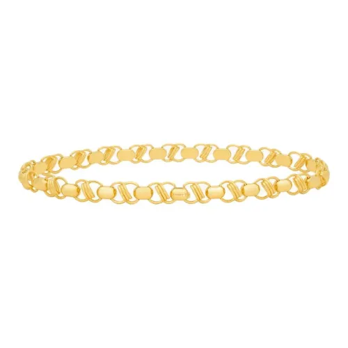 SAINT LAURENT Brass Waist Chains Unisex Gold Width 2.5CM