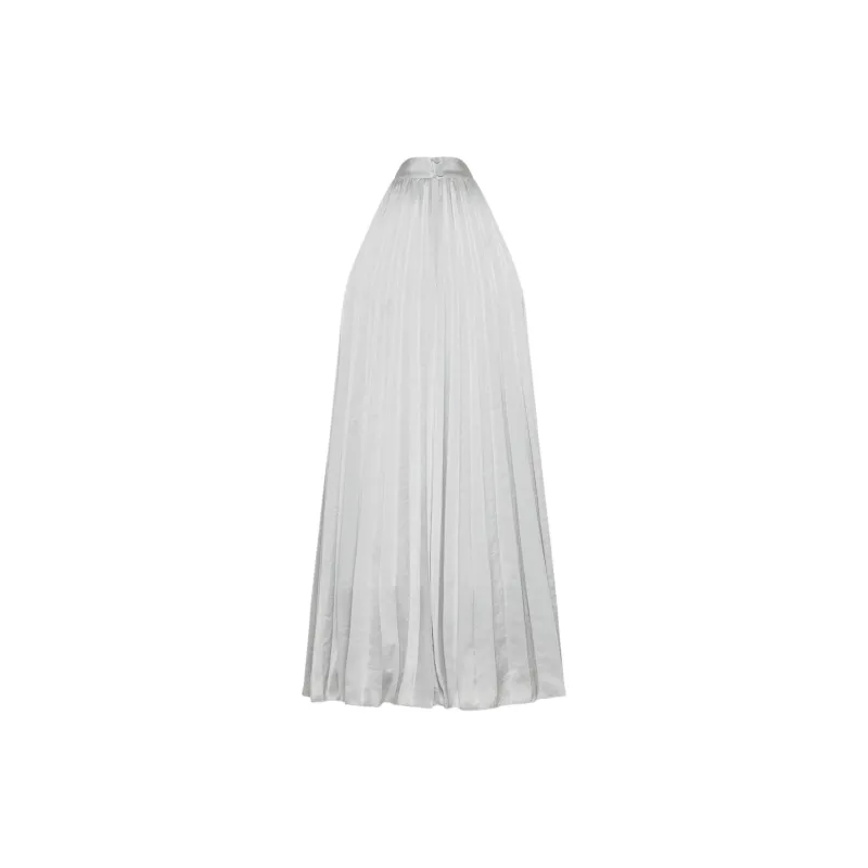 ARITZIA Wilfred Marlene Satin Dress Sleeveless Dress Women's Chrome Grey-1