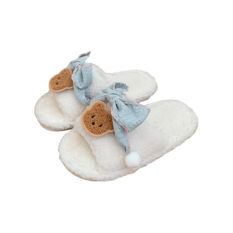 SHIGUDE Cotton Slippers Women's Brown-6