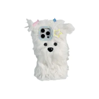 Wei Xin Plush Material Plush Hair Clips Xigao Land Phone Cases Compatible With IPhone 16/15 Pro Max/Apple 13/14 Pro/Max