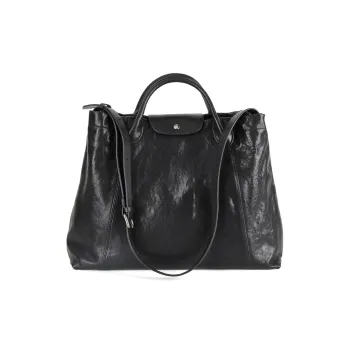 YOCAMU Cow Leather Handbag Crossbody Bag Women's Black