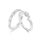 Love Frequency Stars Couple Rings[S999 Fine Silver]