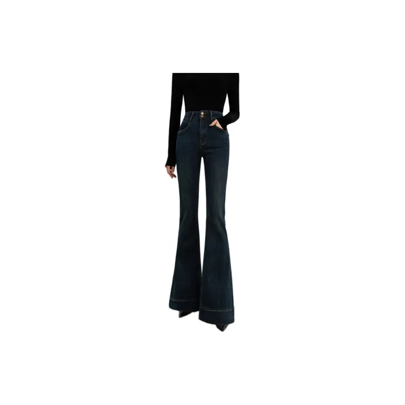 DPLAY Jeans Women's Dark Denim Blue-1