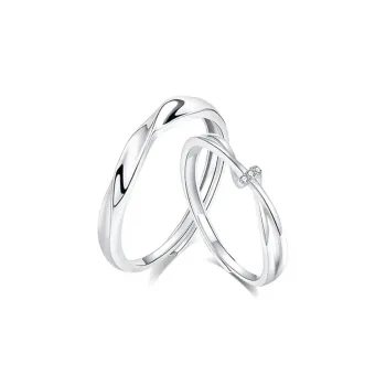 LUCA Sterling Silver Rings Unisex Gift Box Set #Sweet Love Confession
