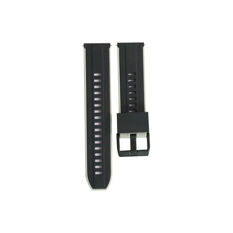 CHRROTA Compatibility Huawei GT2/GT3 Strap Huawei Magic Watch GT20/22mm Two Tone Silicone Strap Watch Strap-6