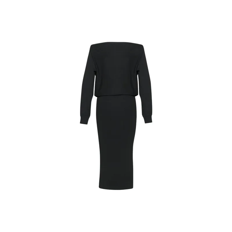 ARITZIA Babaton Demetra Dress Long-Sleeved Dresses Women's BLACK/Black-1