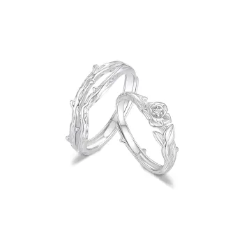 FANFRI Sterling Silver Rings Unisex Birthday And Anniversary Gift For Her Confession Box
