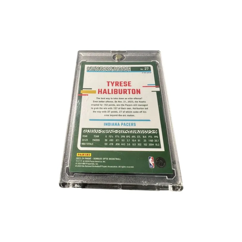 PANINI Pacers, Tyrese Haliburton, High End True Red Circle Holographic Card, Player Card, Rare Card Sports Cards 1 Pc-1