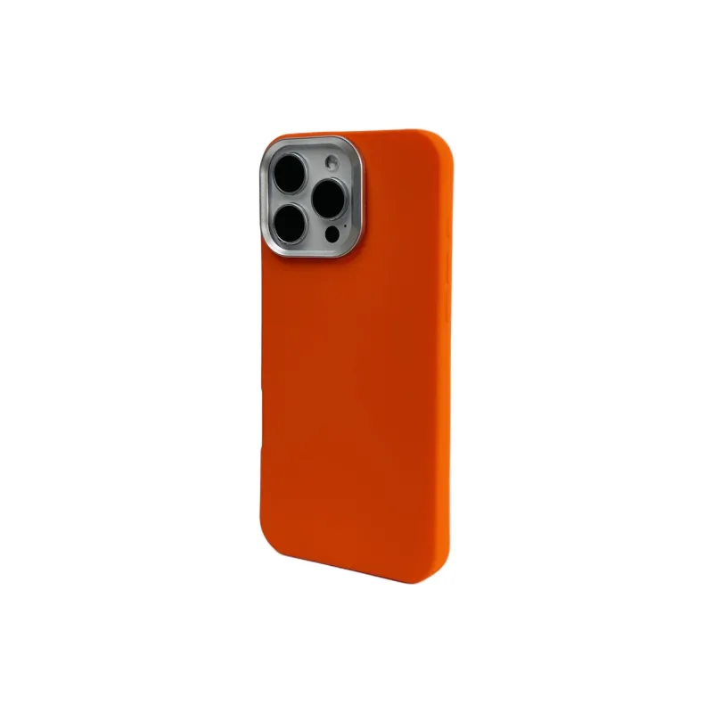 Wei Xin Acrylic Material Solid Color Silver Frame Phone Cases Compatible With IPhone 16/15 Pro Max/Apple 13/14 Pro/Max-6