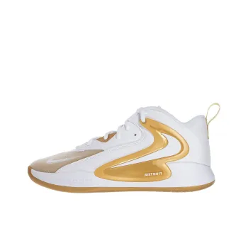 Nike Anti Slip Wear Resistant Low Top Training Shoes Unisex White Gold
