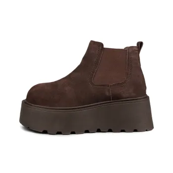 WENPU Short Chelsea Boots Platform Women's